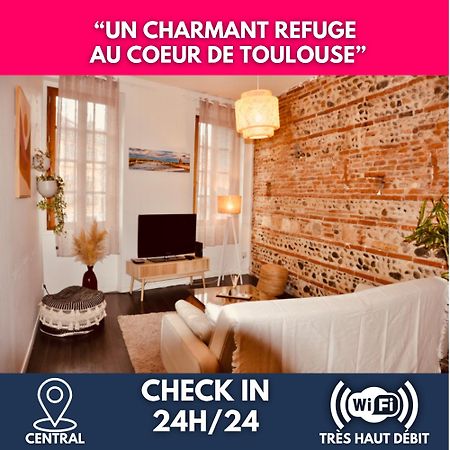 Le Charme D'Arnaud Hypercentre Wifi Accueil Gratuit H24 Apartment Toulouse Luaran gambar